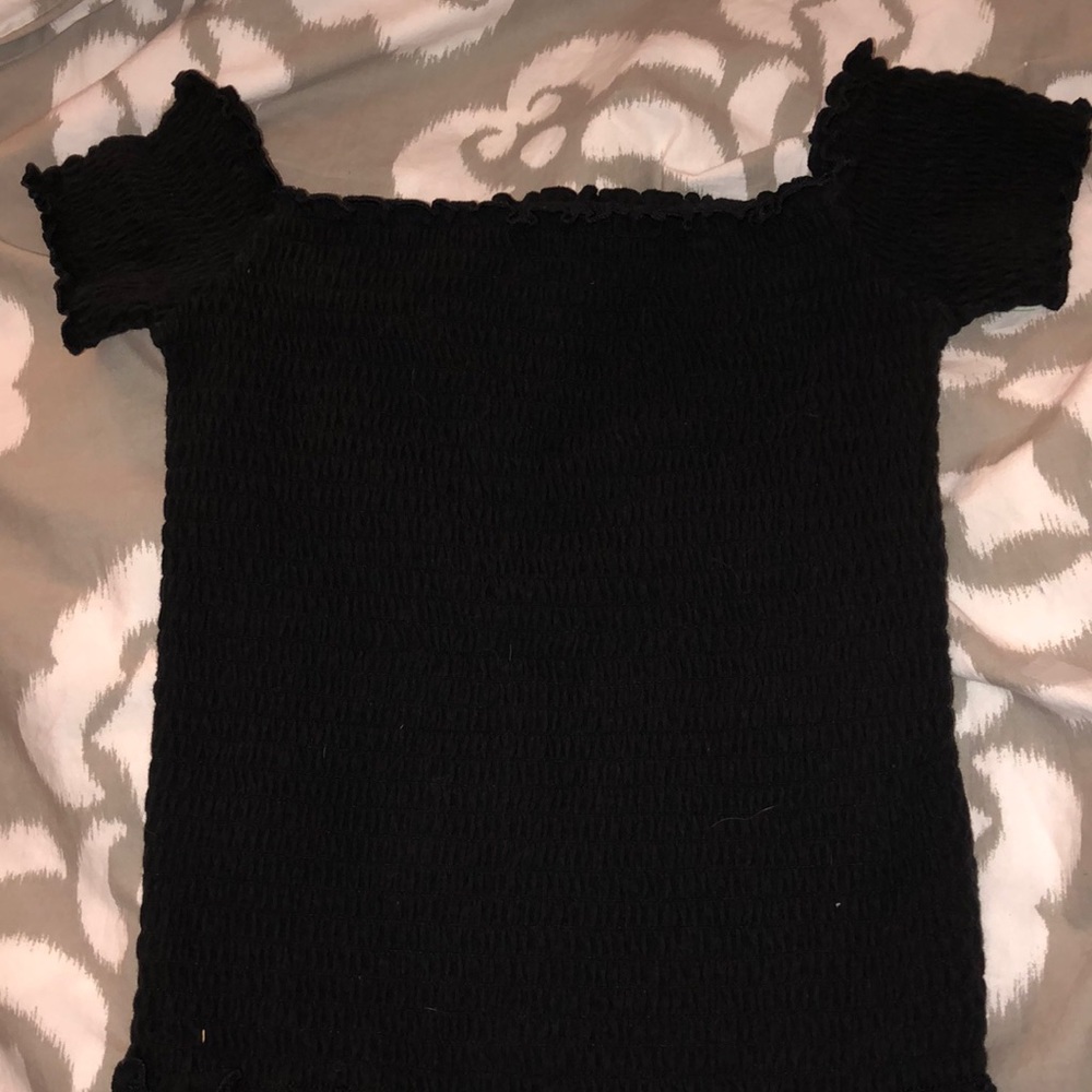 Smocked Off the Shoulder Hollister Top